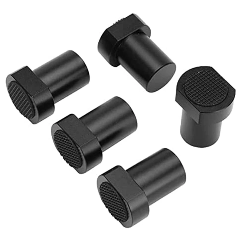 

5 Pack Bench Dog Woodworking Clamp Table Stop With Non-Slip Pad For Dog Hole Aluminum Alloy