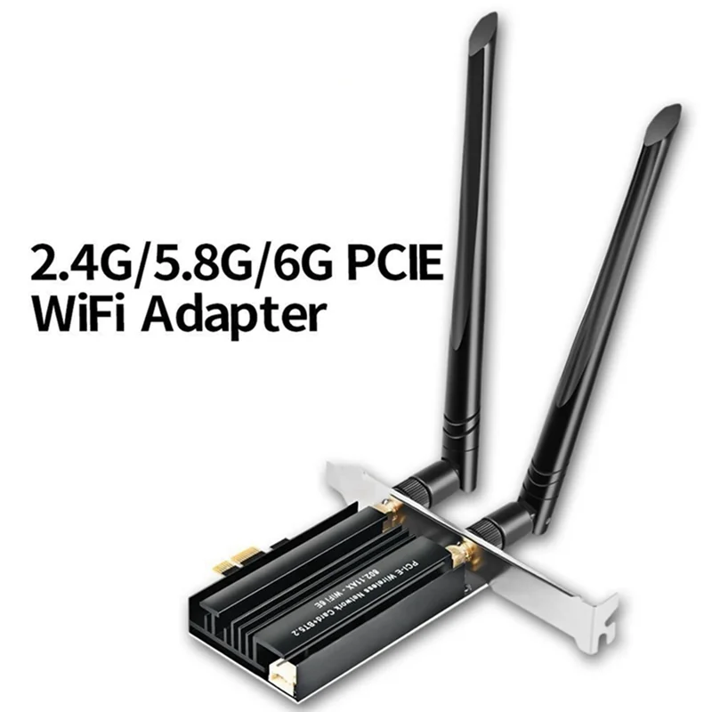 Фото WiFi6E 3000 Мбит/с 2,4G 5G 6 ГГц Bluetooth 5,2 USB3.0 трехдиапазонный беспроводной сетевой адаптер Wi-Fi приемник для настольного компьютера ноутбука №4