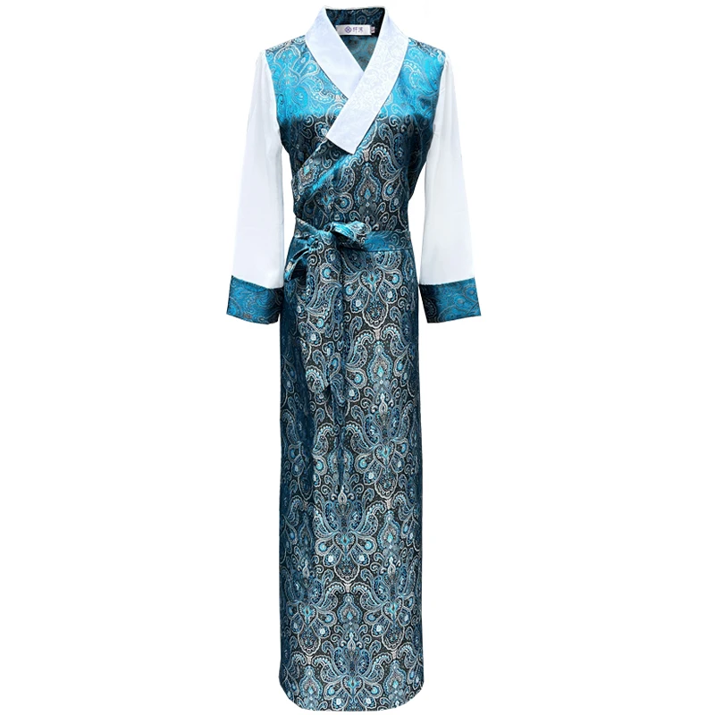 Женская монгольская Тибетский Стиль халат традиционная этническая одежда