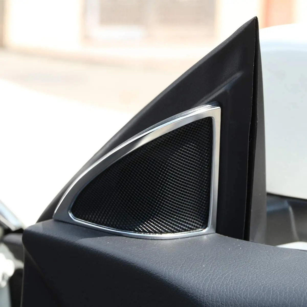 

2pcs ABS Matte Car Door Speaker Frame Trim for Mercedes Benz CLA 200 220 260 W117 2014-2019
