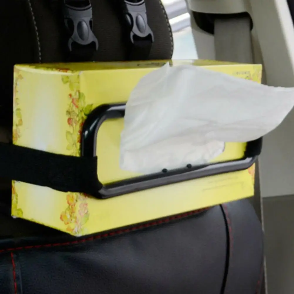 

New Arrival Tissue Box Holder Hanging Space-saving Elastic Bandage Convenient Napkin Clip for Sun Visor
