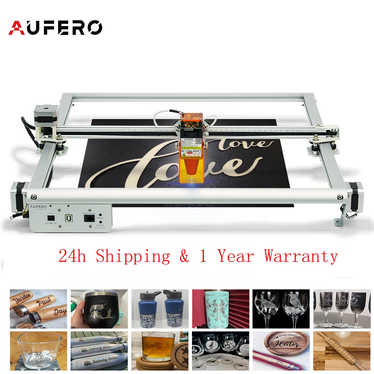

Aufero лазерный 2 гравер 5,5 Вт Лазерный резак гравер машина DIY Рабочий стол 390x390 мм лазерный мощный