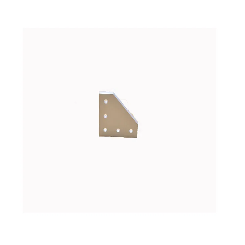 1PCS 5 Holes 90 Degree Joint Board Plate Corner Angle Bracket Connection Strip for 2020 Aluminum Profile | Строительство и ремонт
