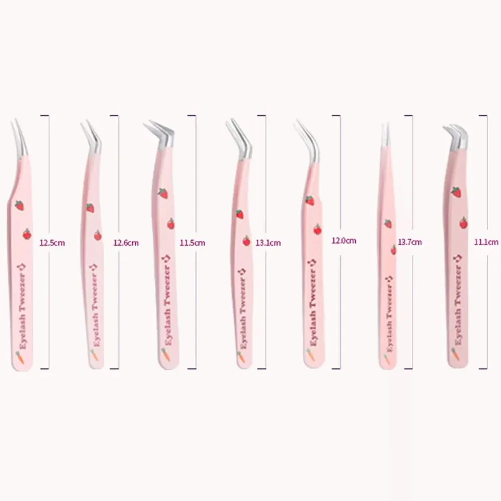 Новый 7-типный пинцеты для накладных ресниц Антистатический пинцет изогнутая