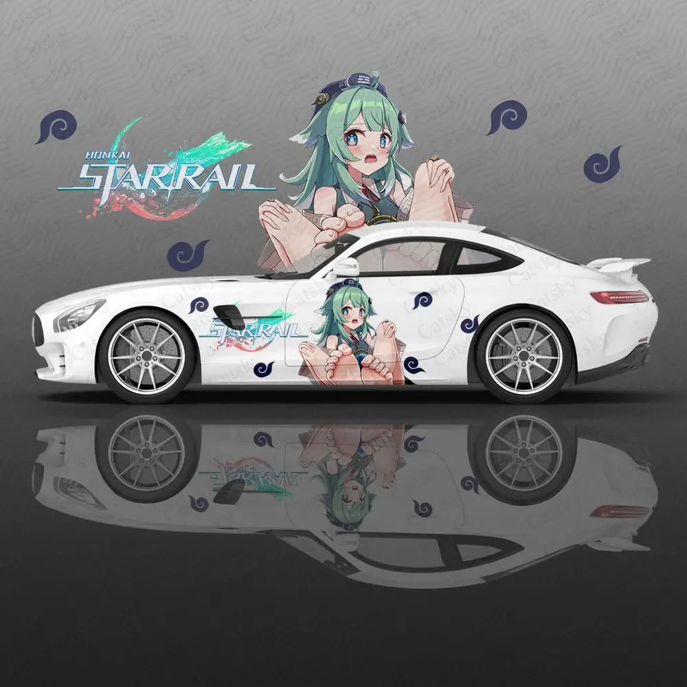 Huohuo аниме Honkai автомобильная наклейка цветок виниловые наклейки для автомобиля