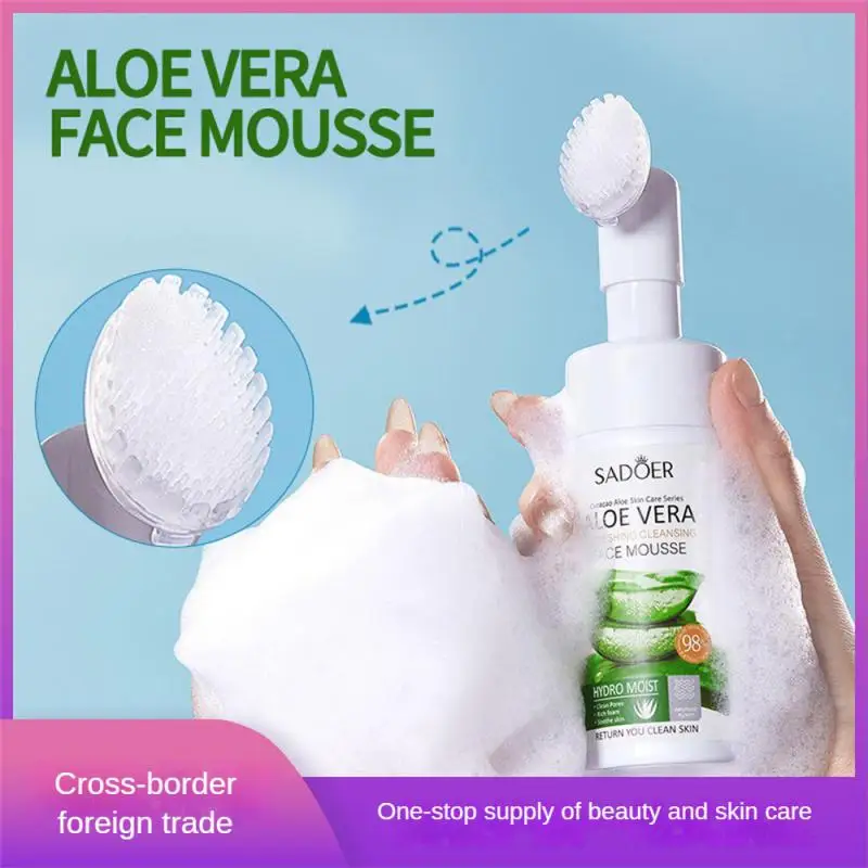 

New 120ml Aloe Facial Cleanser Moisturizing Tender And Smooth Deep Cleansing And Pore Cleanser Face Skin Care For Men And Women