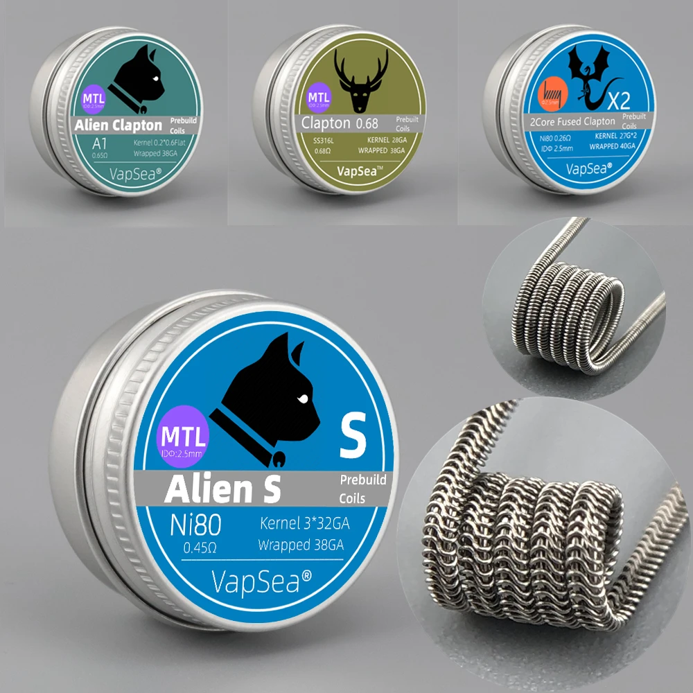 Внутренний диаметр 2 5 мм катушка MTL AIO RBA проволока нагревательная сплавленная