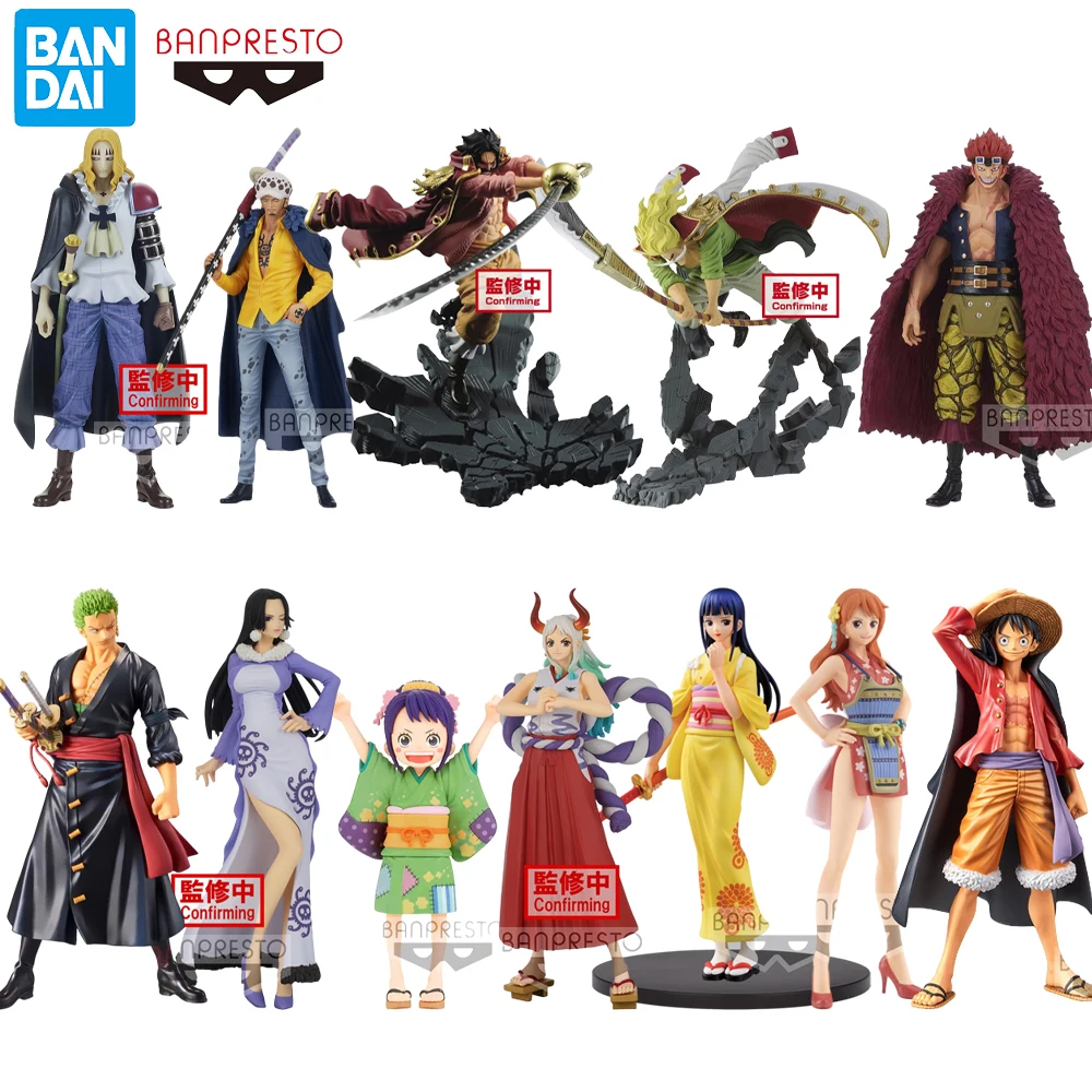 

Original Bandai Banpresto DXF One Piece Yamato Roger Luffy Wano Country Anime Figure Collectible Boxed Model Dolls Toys Gift