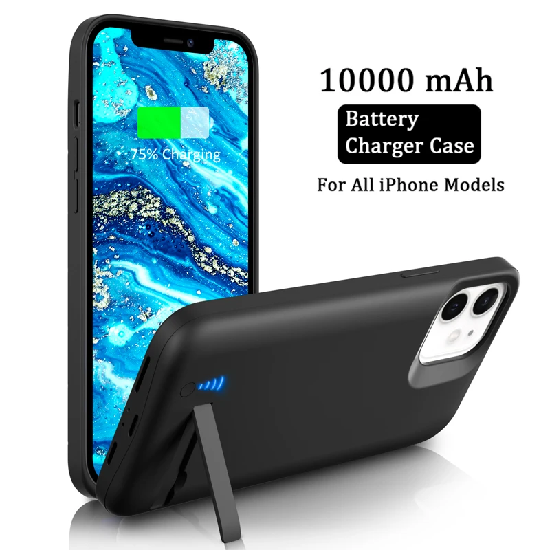 

Чехол для iPhone 7 8 6 6S Plus с функцией быстрой зарядки, 6000 мАч