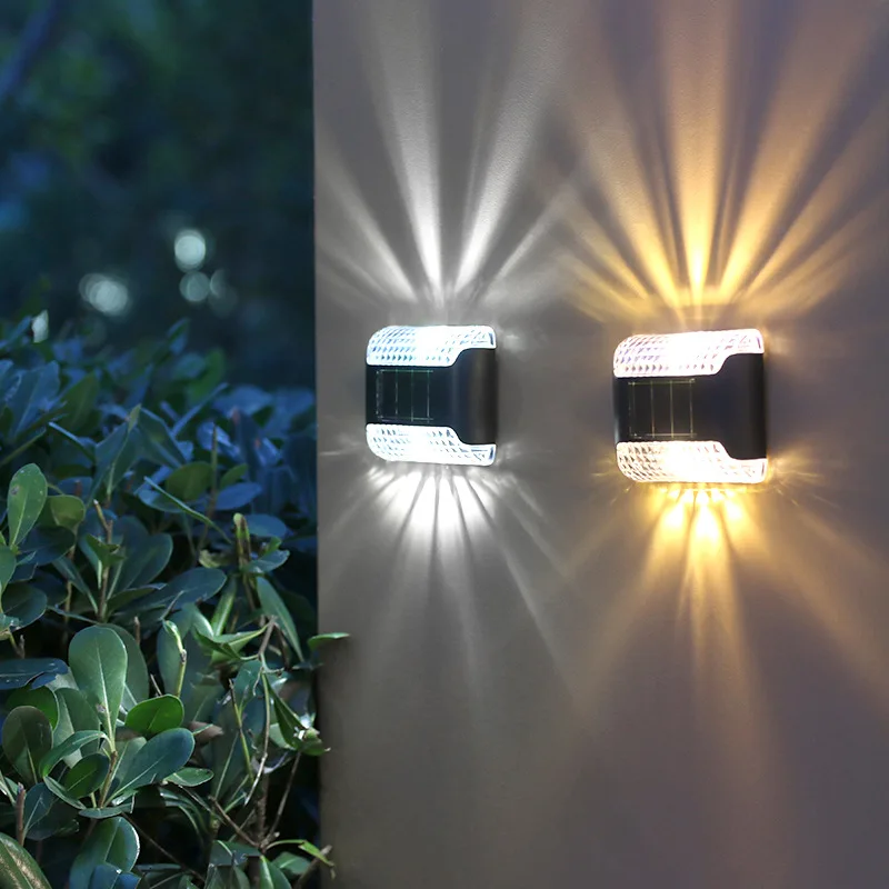 

Solar Wall Light Outdoor Garden Courtyard Decoration Household Small Night Light Waterproof Up and Down Glow Decorative Wall
