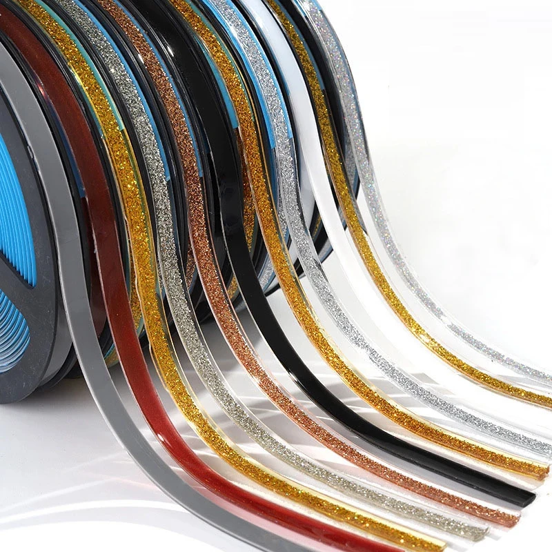 

6M Wall Decoration Self-adhesive Edge Strips Kitchen Sink Gap Waterproof Tape Toilet Gold Edge Gypsum Line Stickers Room Decor
