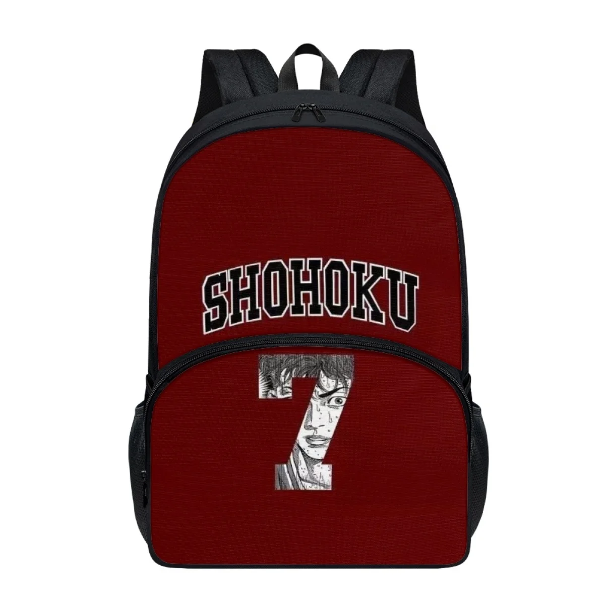 

FORUDESIGNS Anime Basketball Digital Design Backpacks Student Multi Pocket Fashion Handy Book Bags Fashion College Style