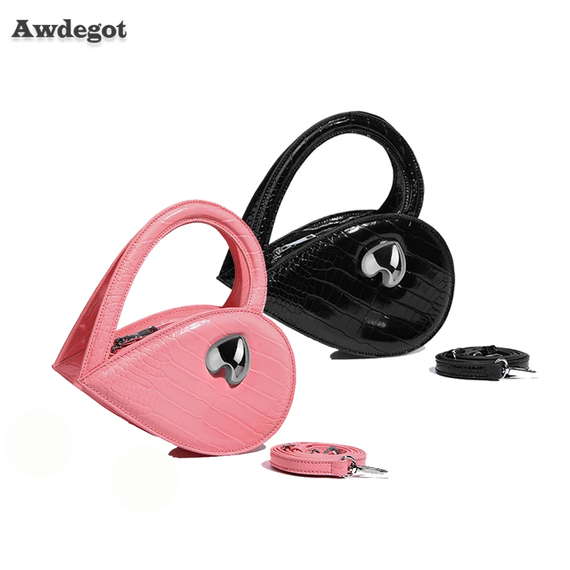 

Женская сумка-клатч с крокодиловым принтом, 21 см