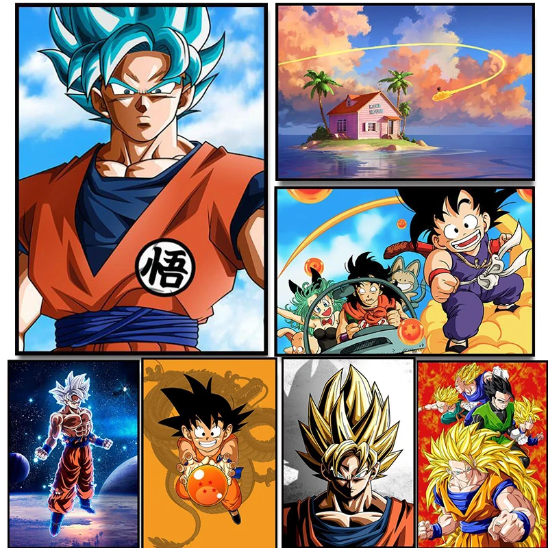 

Набор для алмазной живописи 5D «сделай сам», аниме, драконий жемчуг, Гоку, алмазная вышивка, мозаика, искусство стразы, домашний декор, подаро...