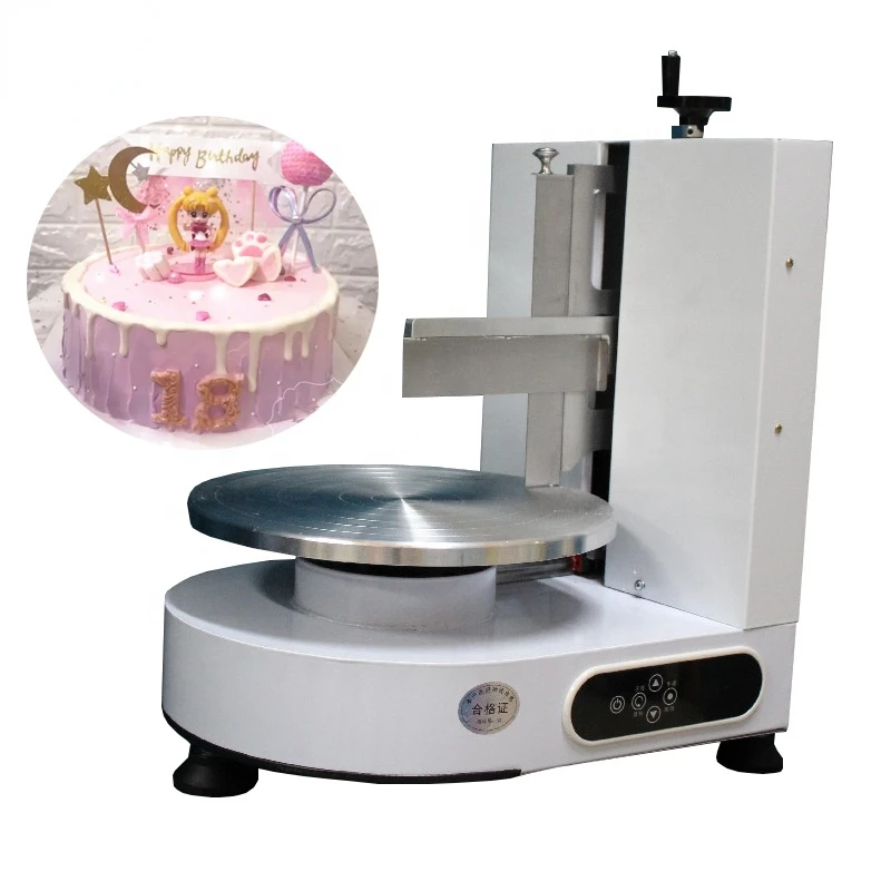 

Mini cream cake decorate machine daubing decorating cakes machine