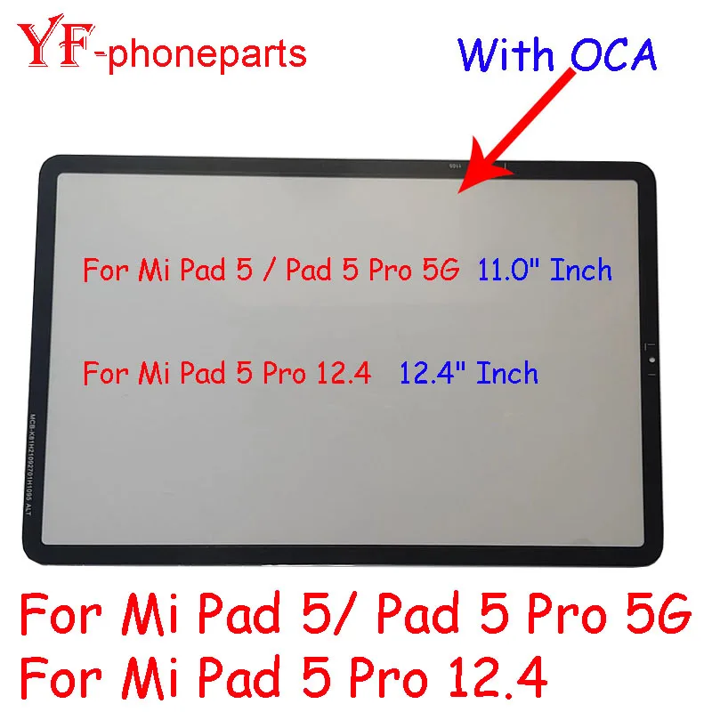 Высококачественное переднее Сенсорное стекло AAAA + ОСА для Xiaomi Pad ...