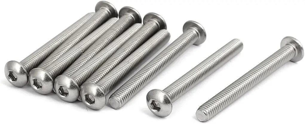 

Keszoox M5x70mm 304 Stainless Steel Button Head Hex Socket Cap Screws Bolts 10pcs