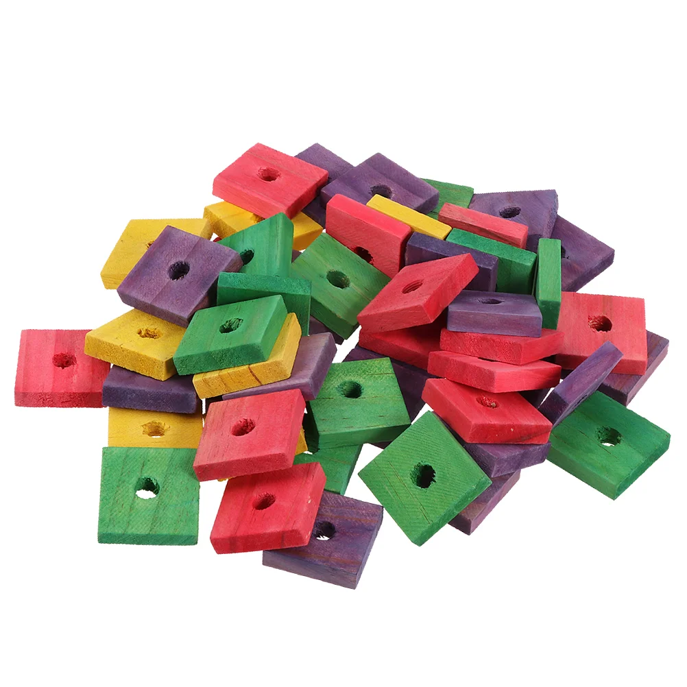 

Toy Toys Parrot Bird Woodenplaything Bite Chewing Teeth Block Pet Grinding Blocks Cage Wood Birds Chip Stacking Macaws Large Diy
