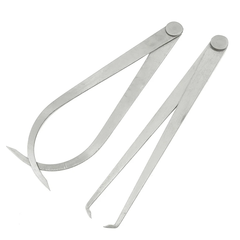 

2pcs Calipers 200mm Metal Caliper Firm Joint Inside and Outside Caliper Stainless Steel Machinist Carving Measurement Tool