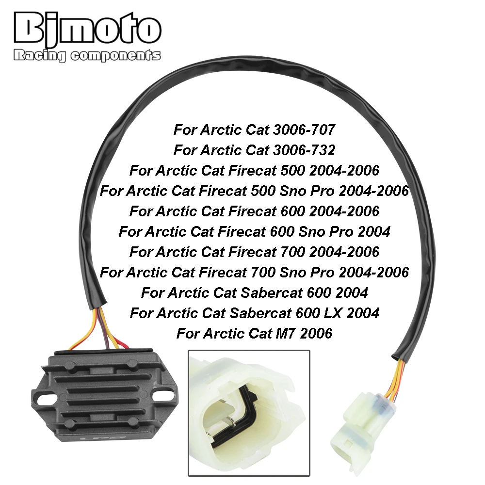 

Motorcycle Voltage Regulator Rectifier for Arctic Cat Firecat 500 / 600 / 700 Sno Pro 04-06 Sabercat 600 LX 2004 M7 2006