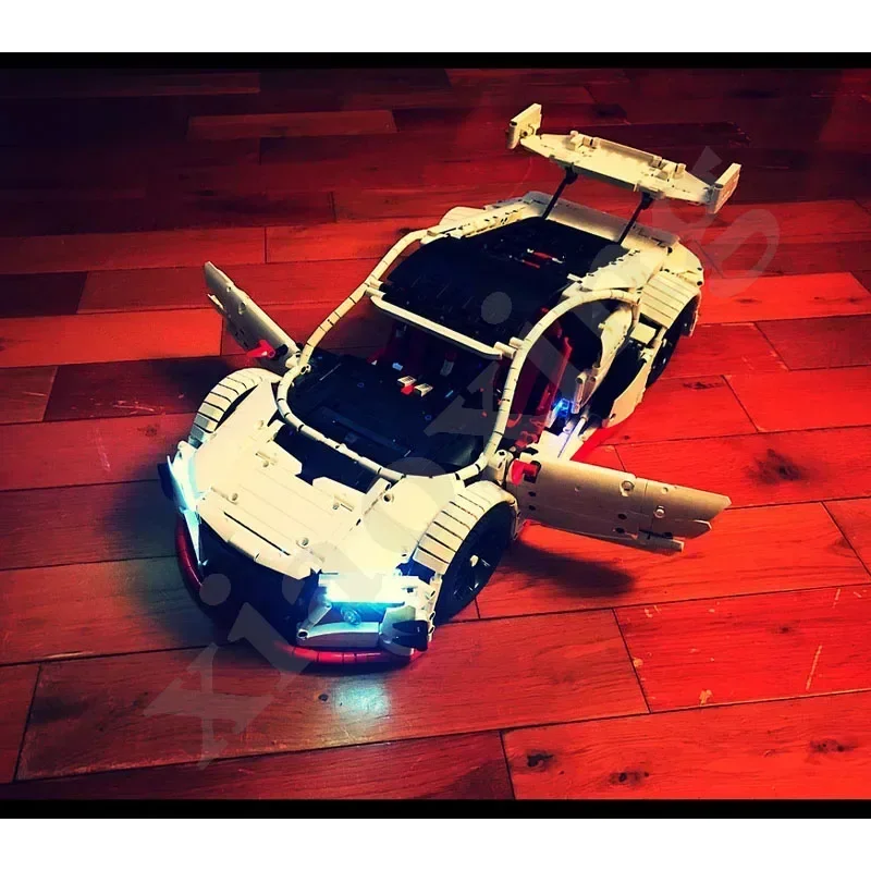 MOC10858 NSX GT суперкар электрический RC DIY гоночный автомобиль строительные блоки для