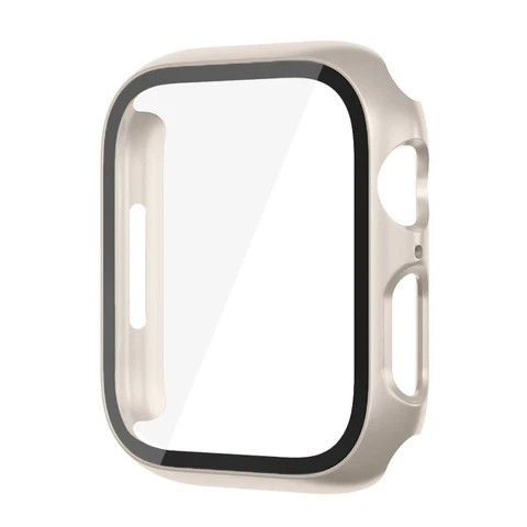 Etui dla Apple Watch Band 44 mm 40 mm 42 mm 38mm 45 mm 41mm 40 mm 44 mm Screen Protector PC Bumper IWatch Series 9 8 7 6 SE 5 4 Case