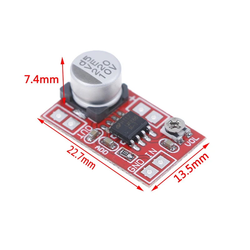 

1pc Miniature Electret Amplifier Board MIC condenser Microphone Record Player DC 5~12V Amplifier Motherboard Volume
