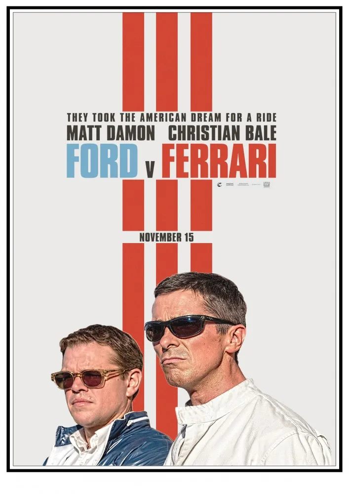 Ford v Ferrari художественный печатный плакат на холсте для гостиной Декор домашняя