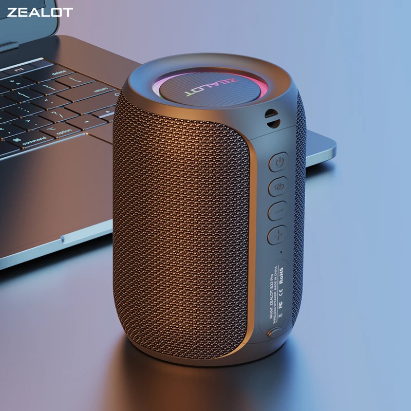 ZEALOT-S32PRO Мини Bluetooth-динамик Портативная беспроводная колонка HIFI Стерео