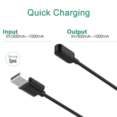 USB-кабель для зарядки для keep B4 Huawei Band 6 7 Watch Fit, магнитное зарядное устройство для быстрой зарядки, адаптер для смарт-часов, провод, шнур 100 см