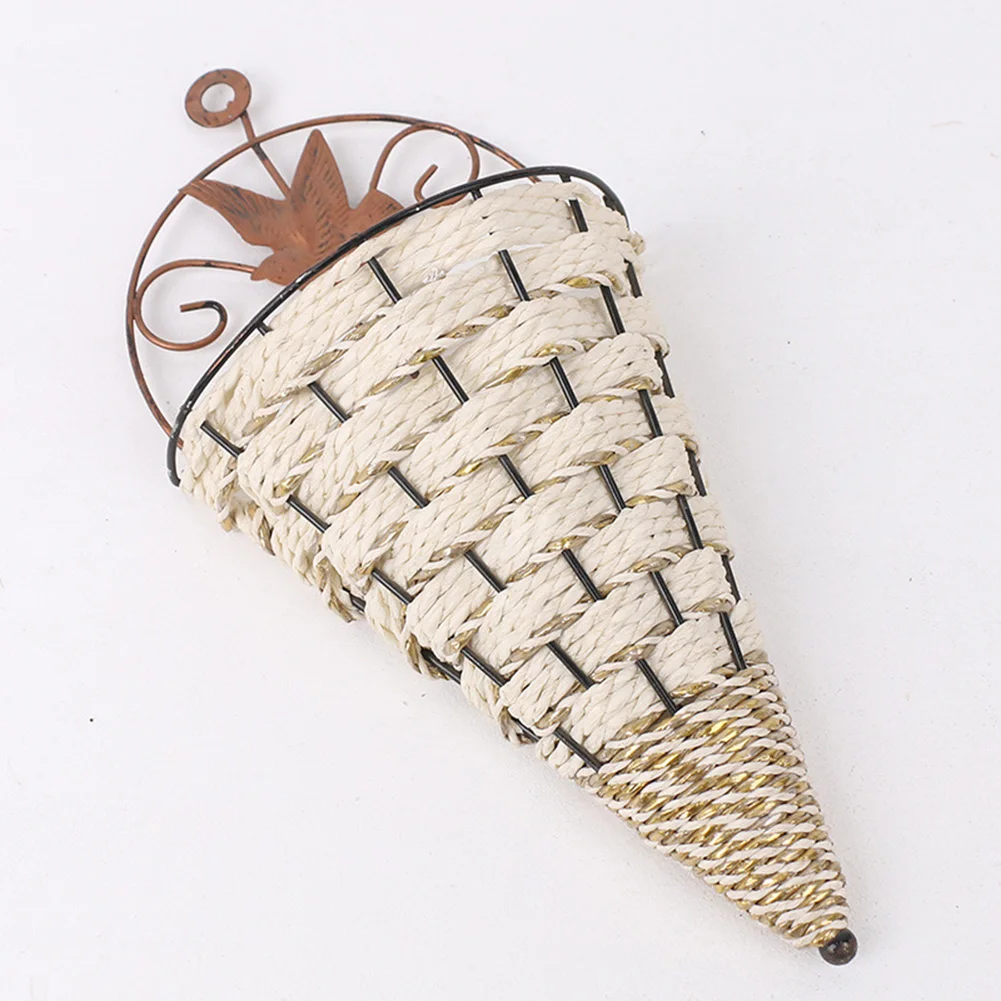 

High Quality Modern Reusable Brand New Hanging Basket Flower Basket Recycled Plastic White/coffee 1pc Accessories