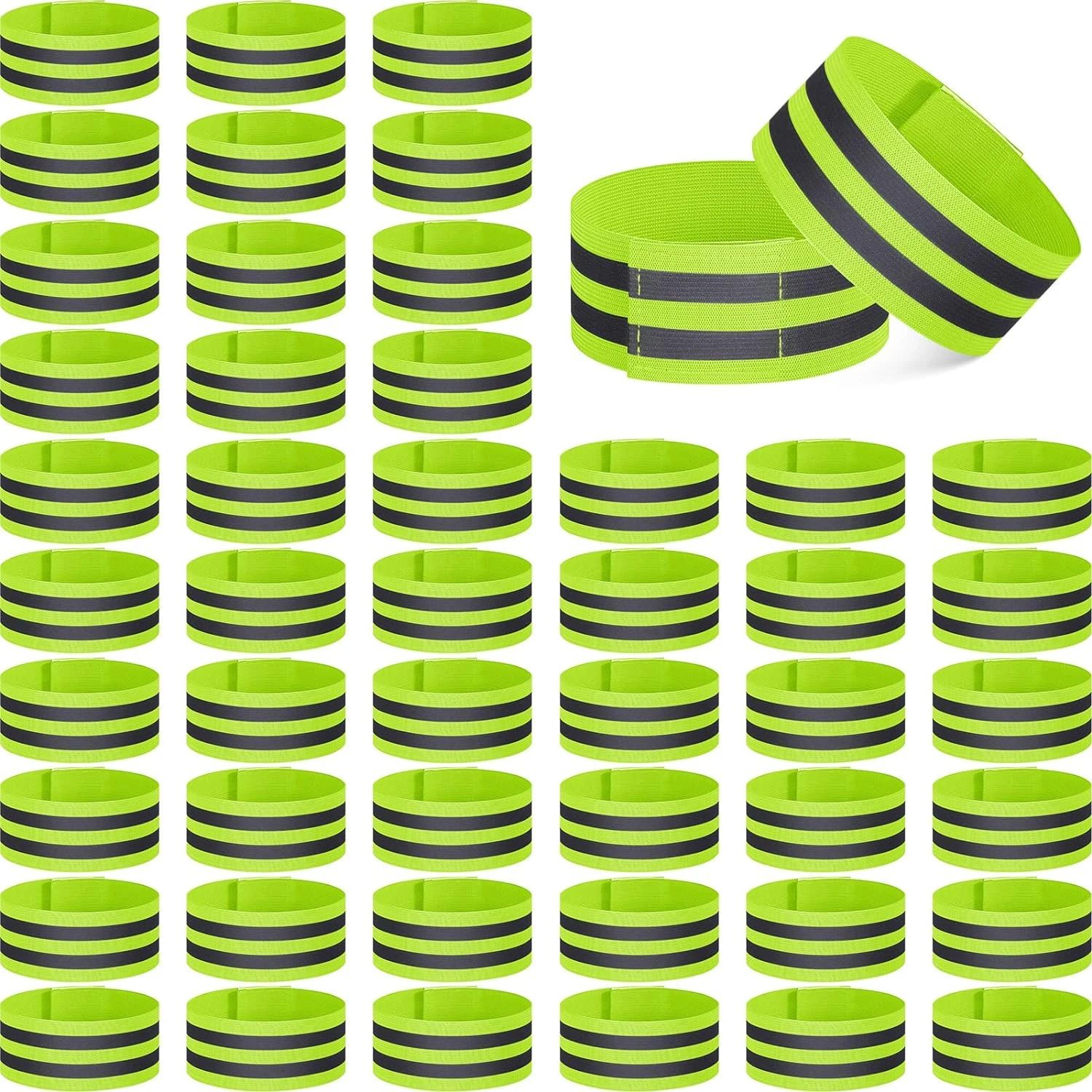 Светоотражающие ленты высокой видимости для максимальной безопасности — 48 штук