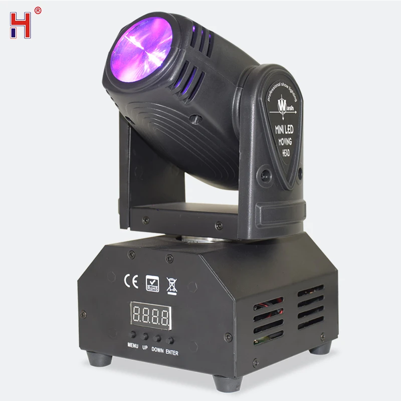 10W LED Moving Head DMX DJ Light Quad RGBW 4In1 Lyre Colors Beam Stage Effect For Home Party Disco Show Wedding Dance