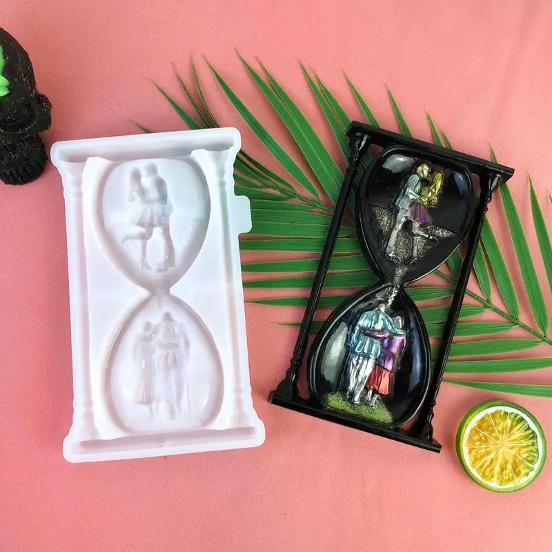 Форма для песочных часов в форме сердца силиконовые формы пары форма восковой