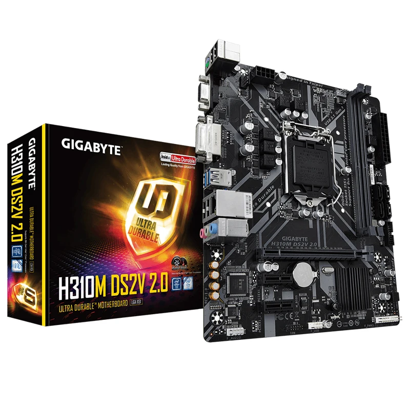 Новая Материнская плата Gigabyte PRIME H310M DS2V поддерживает Intel LGA-1151 DDR4 2666 МГц, SATA 6 Гбит/с