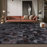 american style luxury black brown print rug carpets living room kitchen mat rug for furniture microfiber floor mat bedside mat