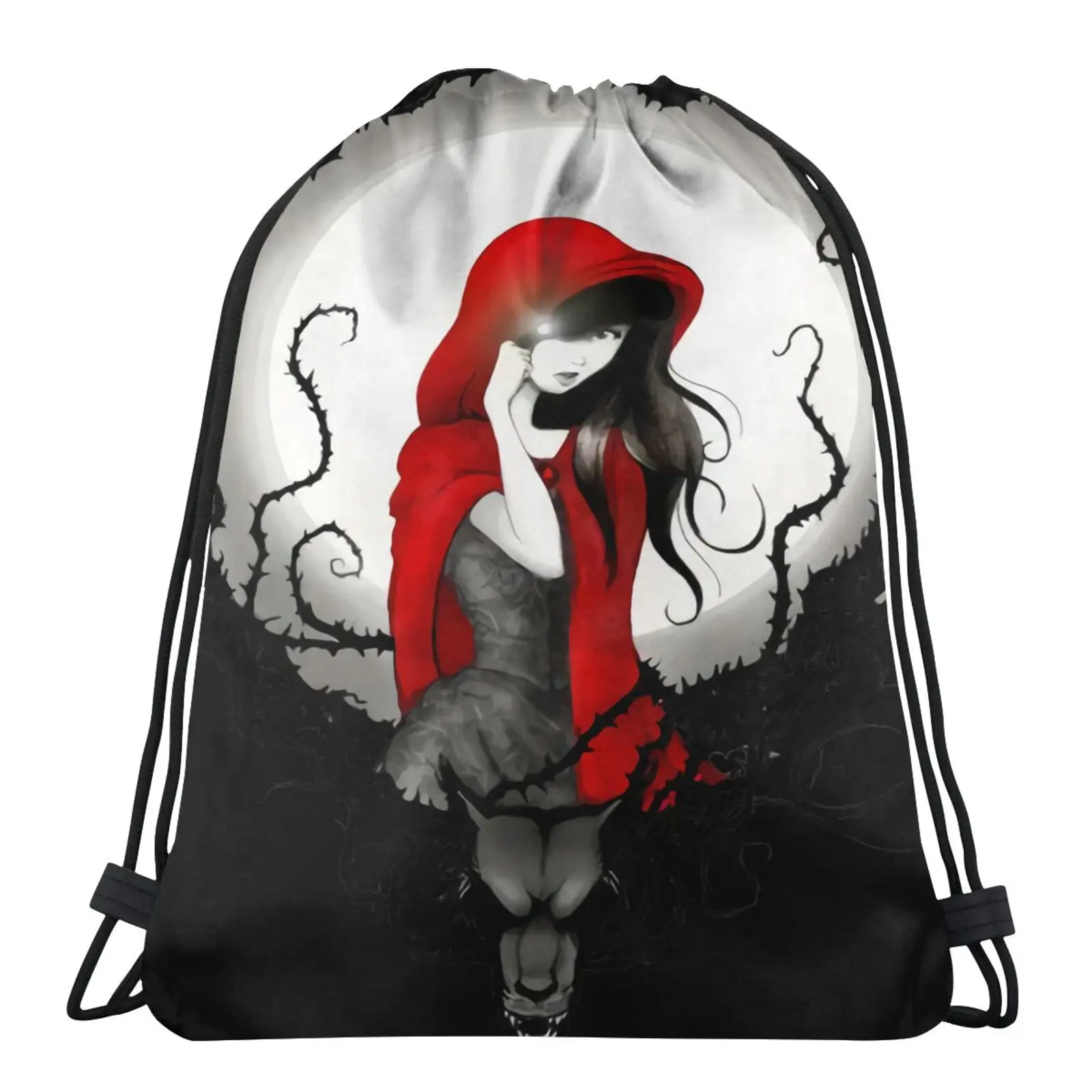 

Bad Wolf Story Little Red Riding Bag Backpack Bag Organza Bags Drawstring Bags Bags Women Cloth Bag Drawing Bags Bag For Shoes