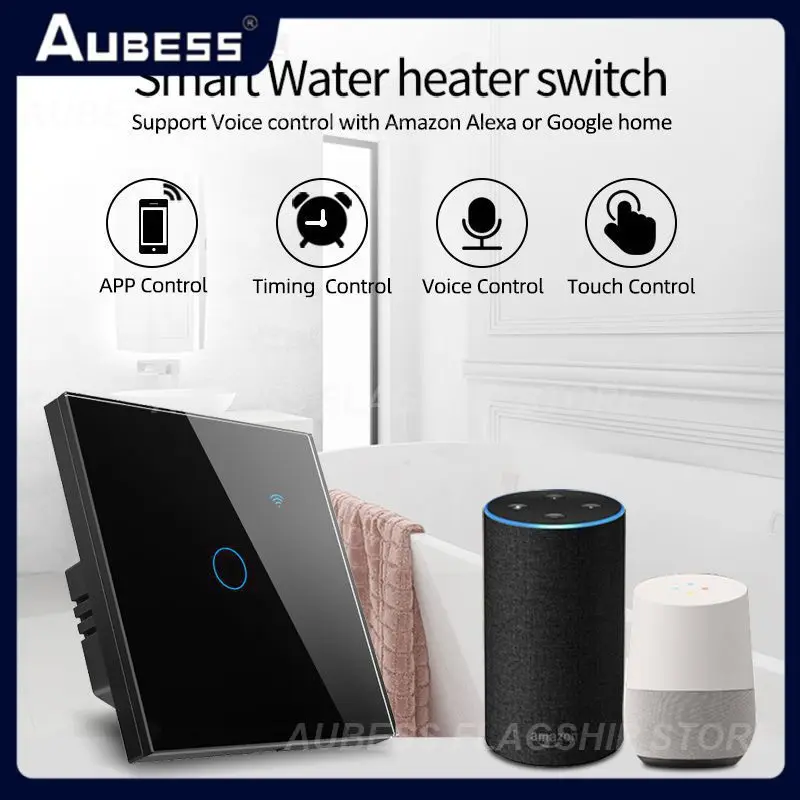 Сенсорный датчик со стеклянной панелью работает с голосовым управлением Alexa Home EU