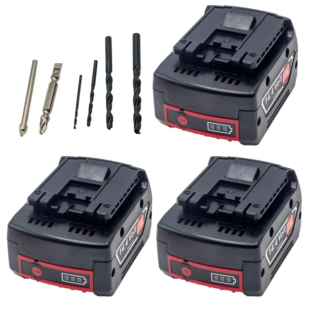 

NEW For Bosch 14.4v 3.0AH 4.0AH 6.0AH BAT607 BAT614 DDB180 DDS180 GBH GDR 1080-LI GSB PB360S TSR Kit Charger Replacement Battery