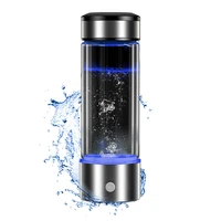 new fashion 450ml portable usb rechargeable water electrolysis ionizer cup rich hydrogen water generator bottle