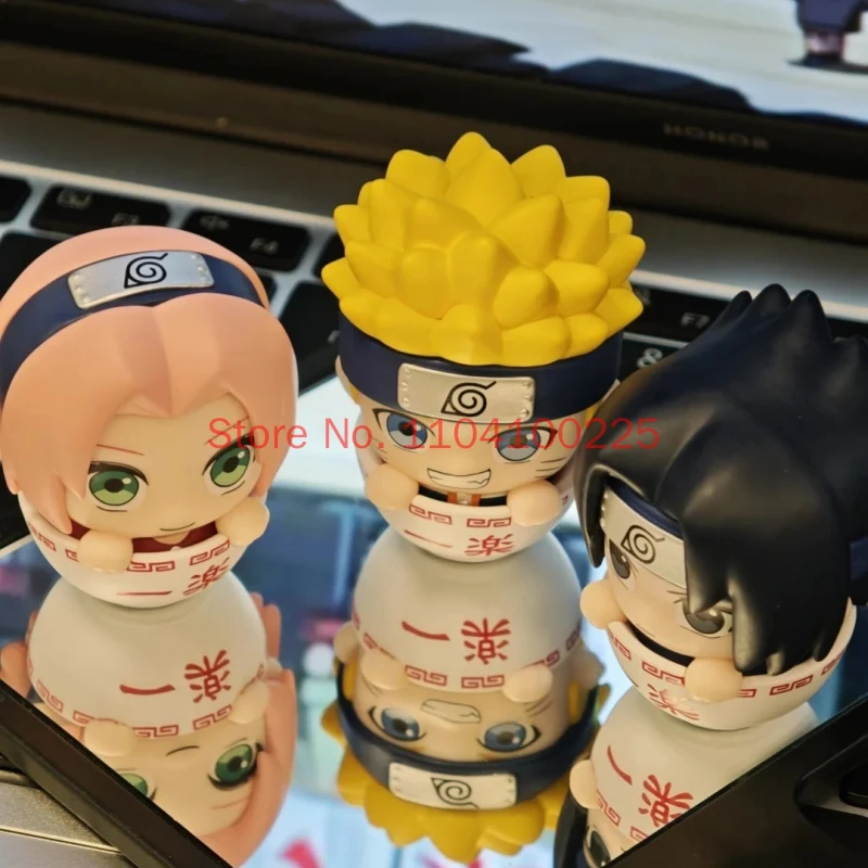 Фото В наличии: Оригинальная коллекционная фигурка Bandai Naruto Lamian Noodles Moment Series (слепая коробка), модель персонажа аниме, игрушка, подарок №5