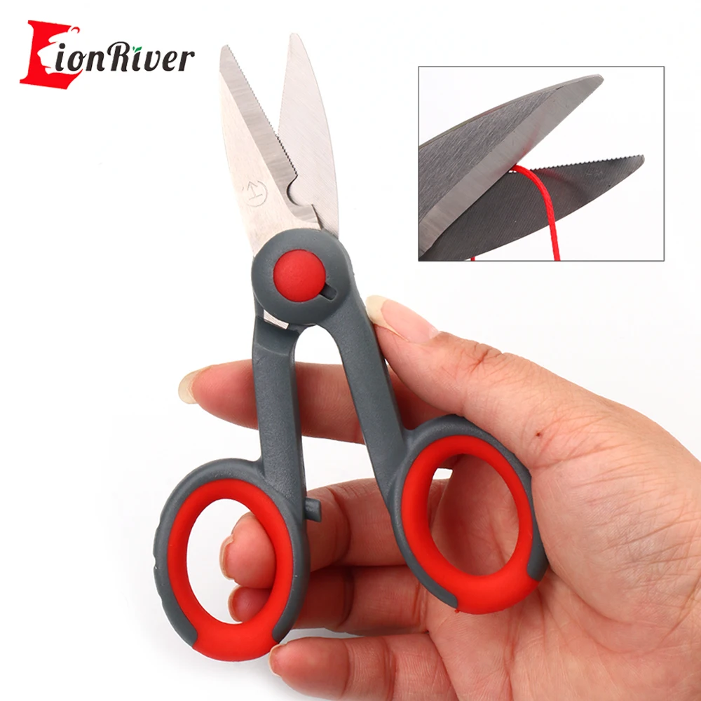 

Lionriver PE оплетка для лески стальной проволочный резак рыболовные ножницы из нержавеющей стали с зубчатым лезвием ножницы электрика портативные ножницы плоскогубцы