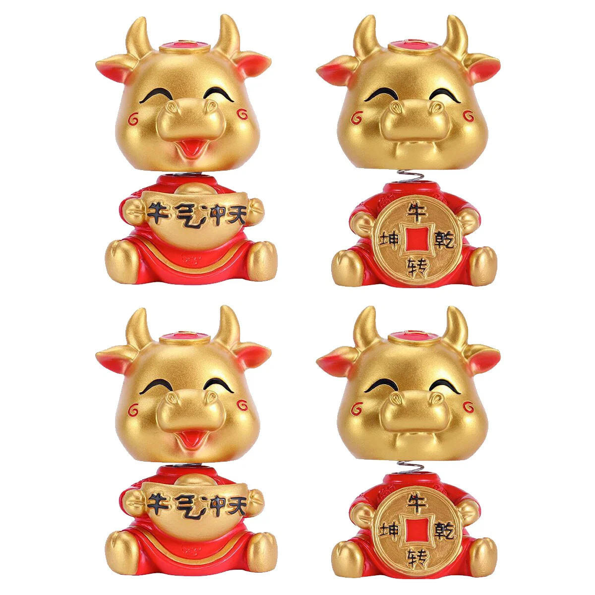 

Статуэтка коровы Ox миниатюрная, новая Статуэтка зодиака, статуэтка кекса из смолы, год, приборная панель, китайские реалистичные товары