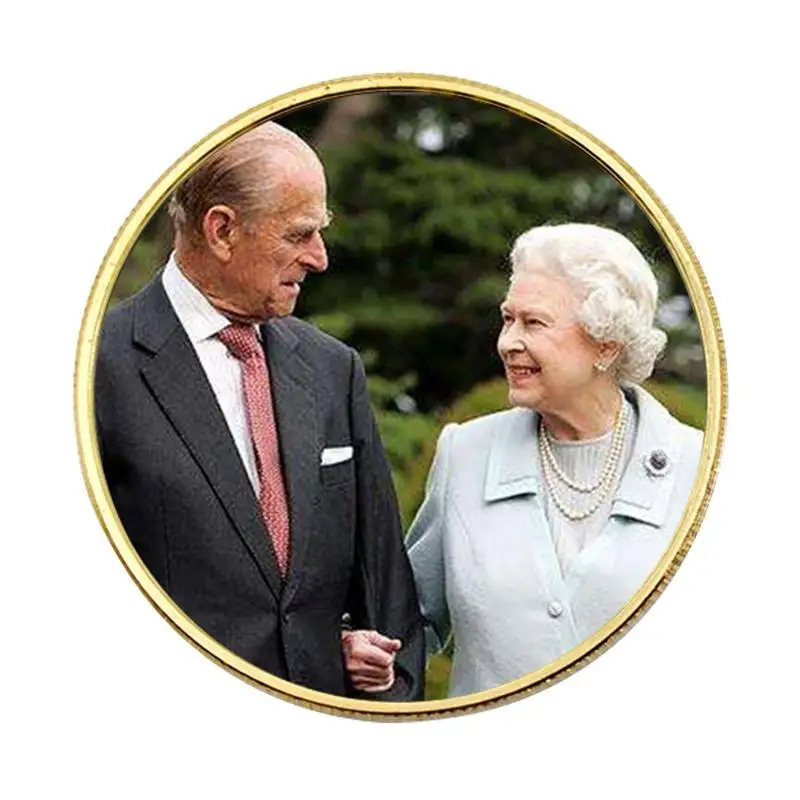 

Queen Elizabeth II Memorial Coin 2022 Metal Her Majesty Memorial Keepsake Souvenir For Collectors Church Members England Queen