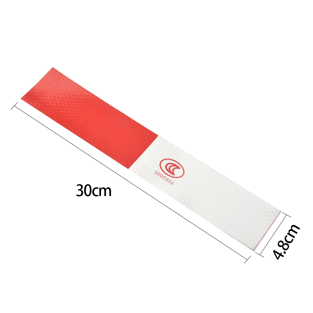 

100% Brand New Durable Reflective Tape Aggressive All Models 2 X 12” Conspicuity High Quality Red White Stripe