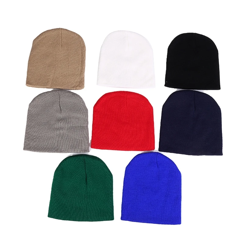 

Unisex Women's Men's Hat Unisex Warm Winter Knit Cap Hip-hop Beanie Hats Black