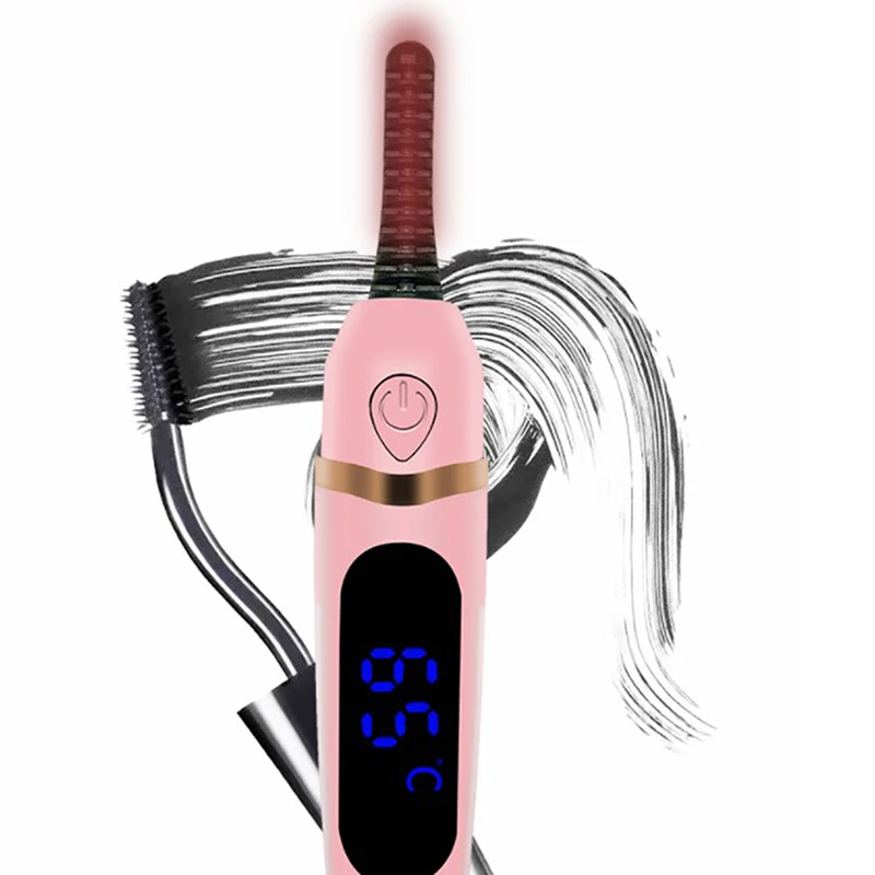 

USB Charge Heated Eyelash Curler Portable Electric Long Lasting Natural Eye Lash Curler Constant Temperature Makeup Curling Tool