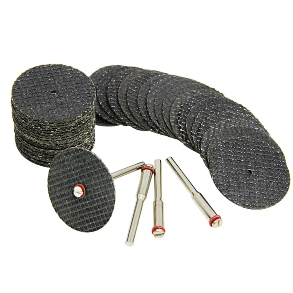 

44pcs Resin Cutting Discs Mandrels Fiberglass Reinforced Cutting Disc Cut-Off Wheels 32mm Double Mesh Cutting Disc Post