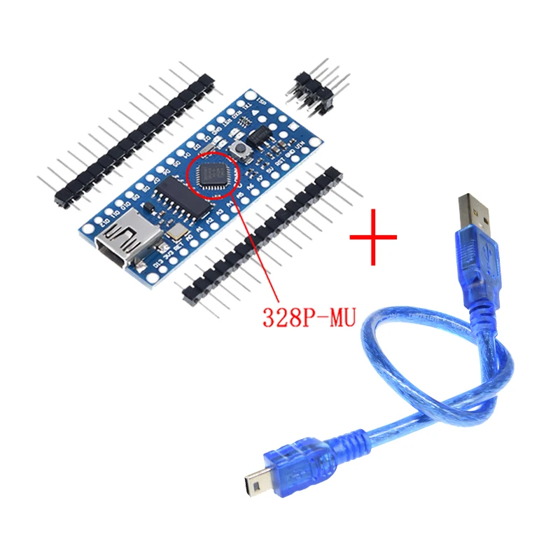 Atmega328 мини USB нано-V3.0 ATmega328P CH340G 5V 16M микро-контроллер доска для Arduino 328P Nano 3 0 CH340