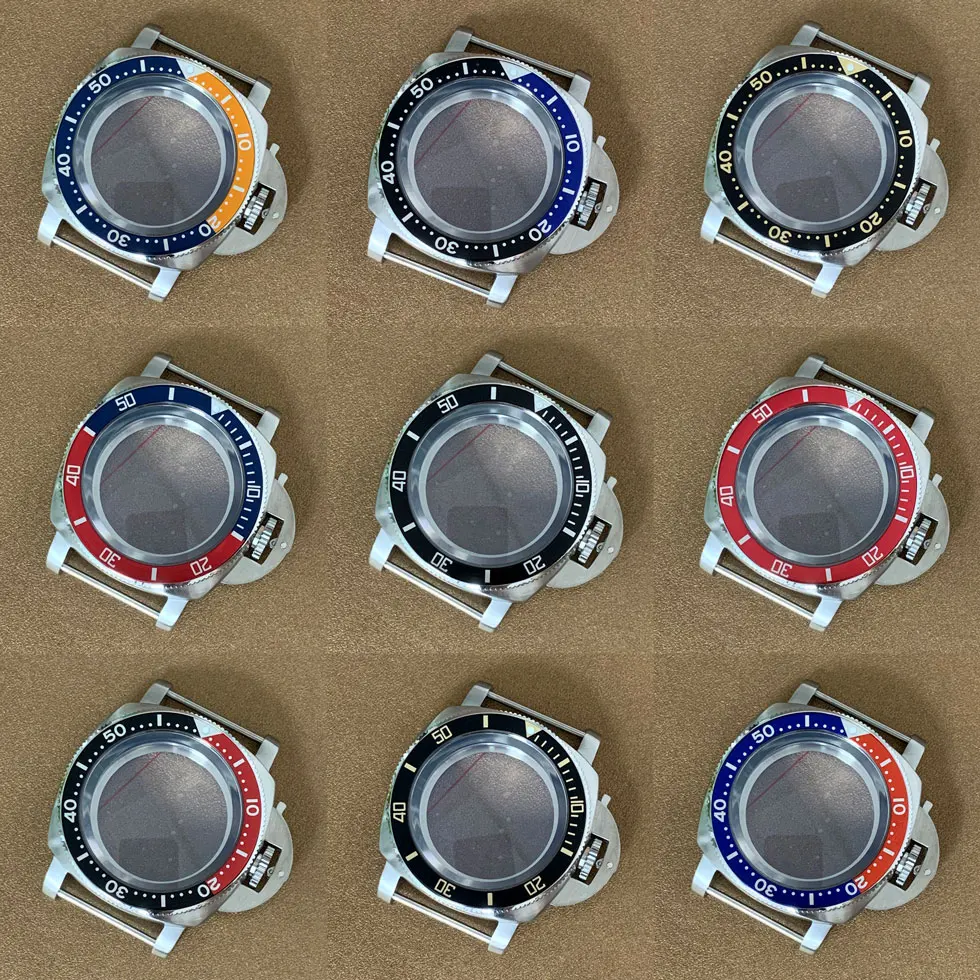 

42mm Modification Watch Case 316L Stainless Steel Fine Case Mineral Glass Fit NH35 NH36 4R7S Movement
